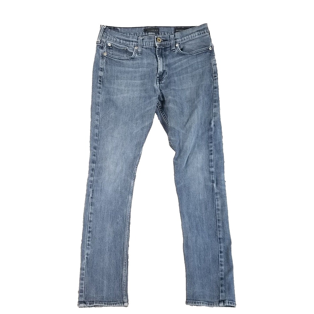 Bullhead jeans men's 30x30 skinny straight blue stretch denim pants retro preppy
